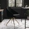 Martha Stewart Sora Upholstered Stationary Office Chair in Black/Polished Brass CH-222119-BK-GLD-MS - alternate 9